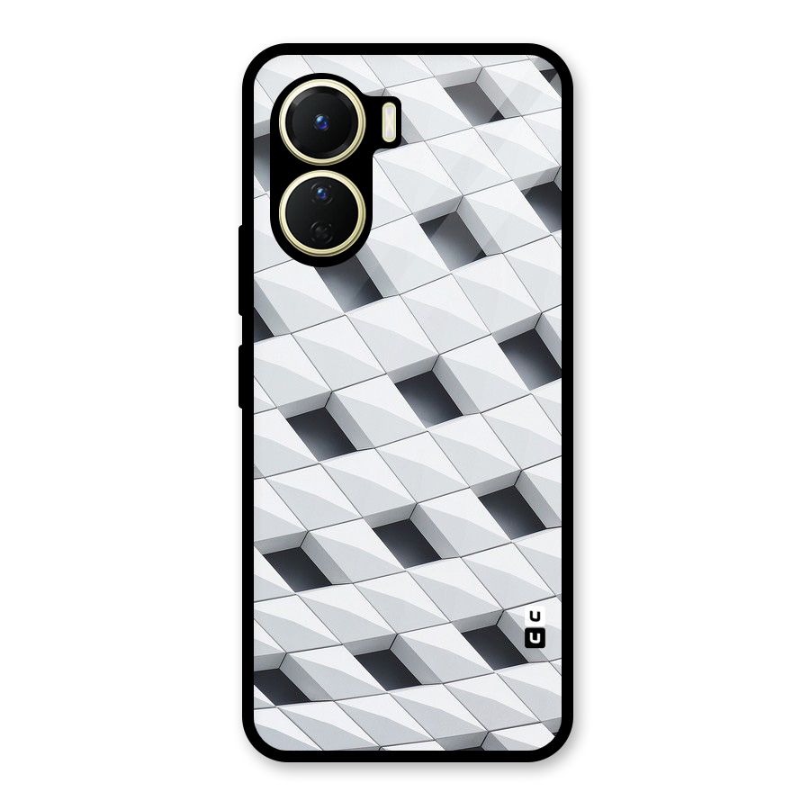Building Pattern Glass Back Case for Vivo Y16
