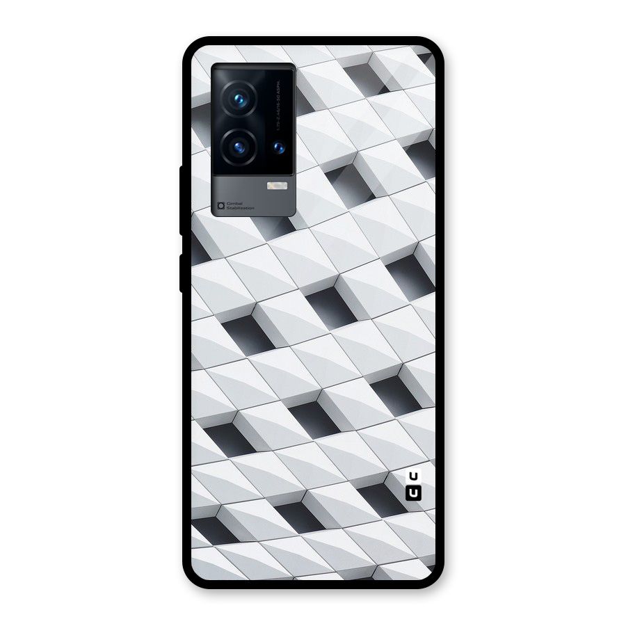 Building Pattern Glass Back Case for iQOO 9 5G
