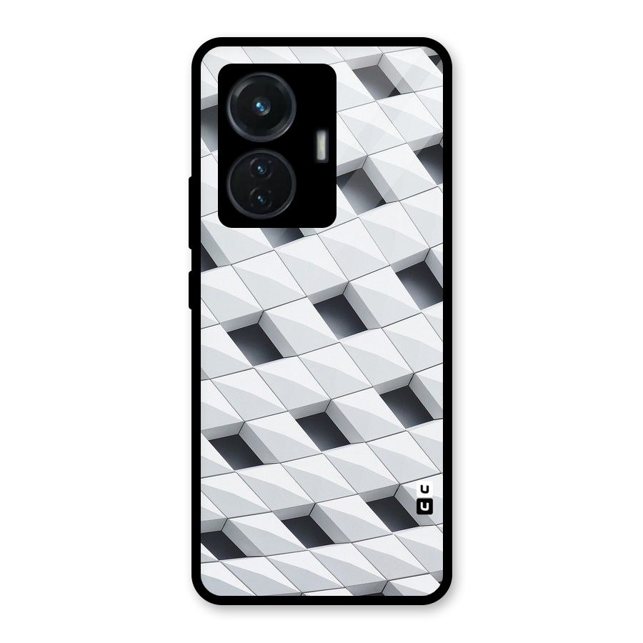 Building Pattern Glass Back Case for iQOO Z6 44W