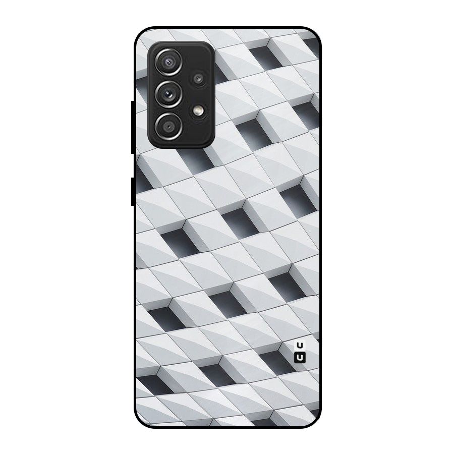 Building Pattern Metal Back Case for Galaxy A52s 5G