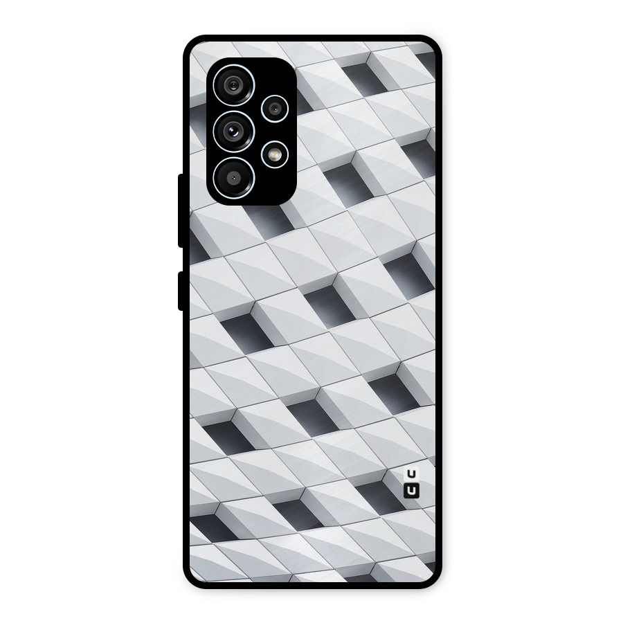 Building Pattern Metal Back Case for Galaxy A53 5G