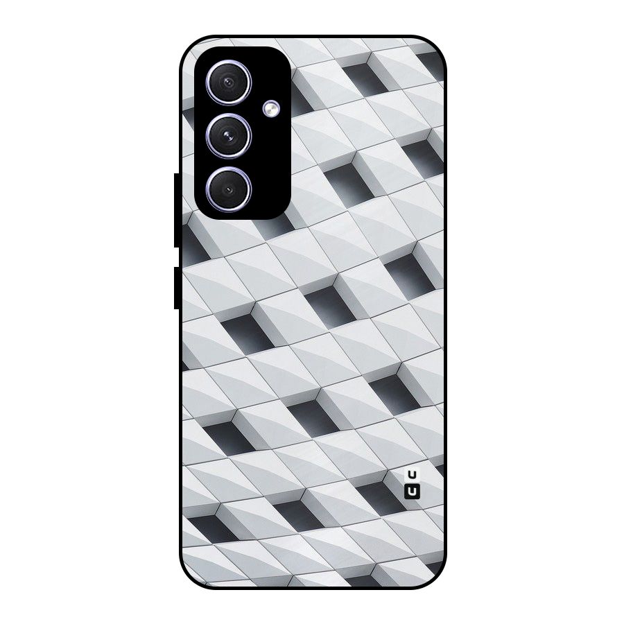 Building Pattern Metal Back Case for Galaxy A54