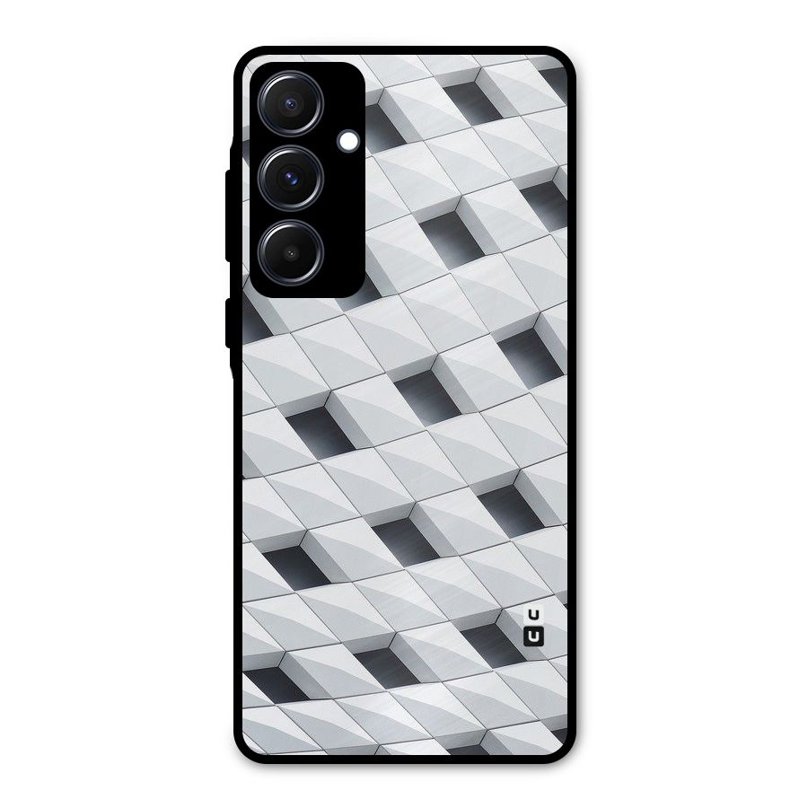 Building Pattern Metal Back Case for Galaxy A55