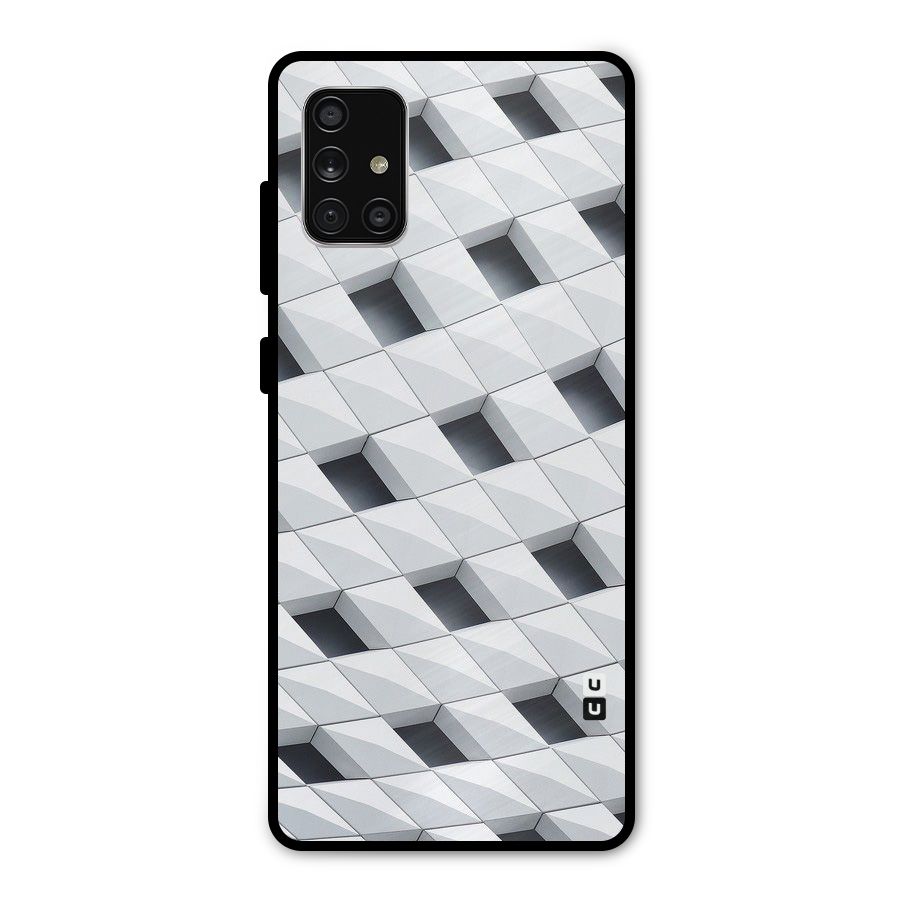 Building Pattern Metal Back Case for Galaxy A71