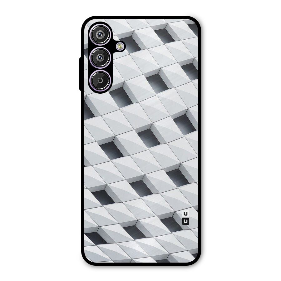 Building Pattern Metal Back Case for Galaxy F15