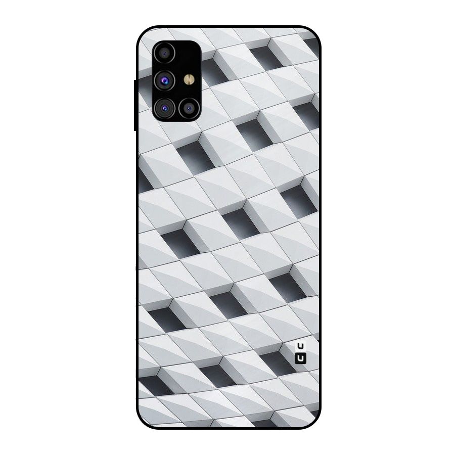 Building Pattern Metal Back Case for Galaxy M31s