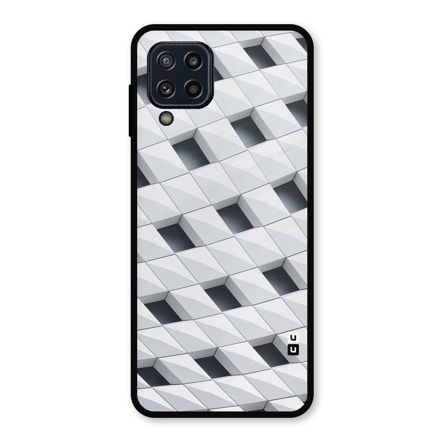 Building Pattern Metal Back Case for Galaxy M32