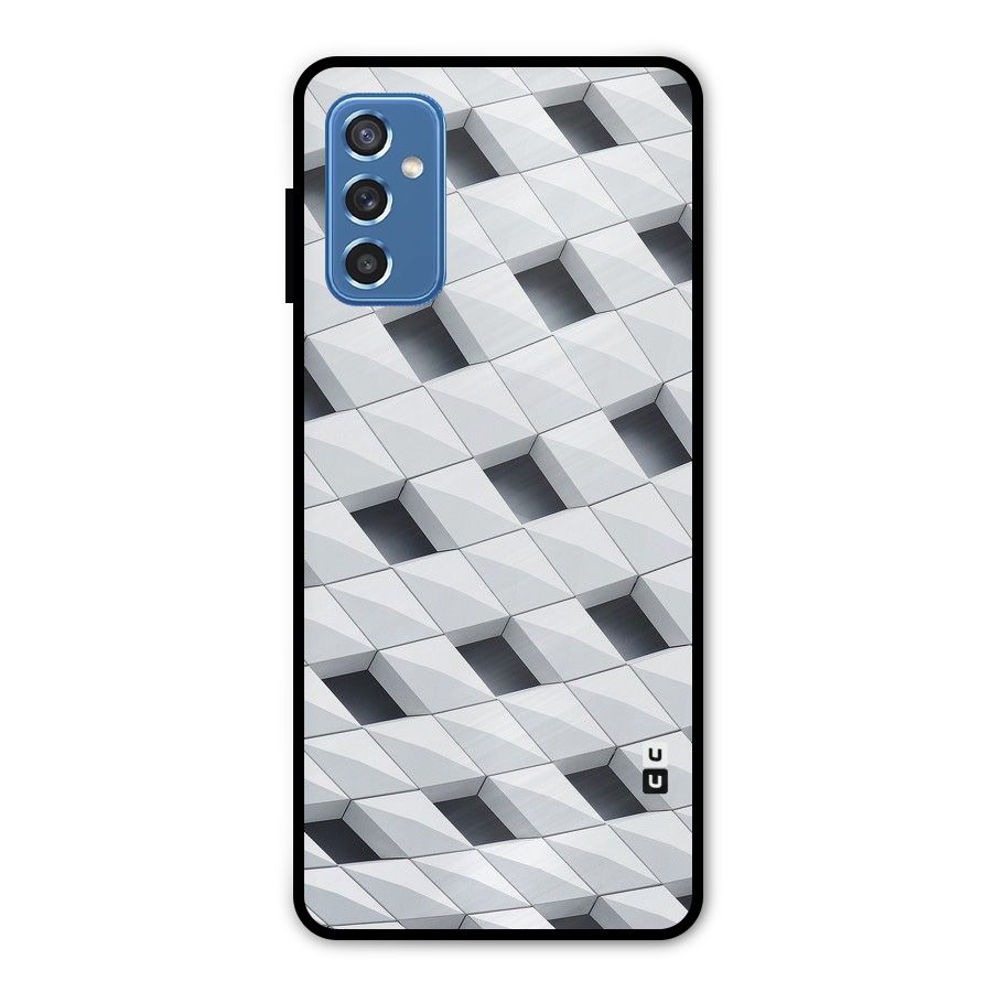 Building Pattern Metal Back Case for Galaxy M52 5G