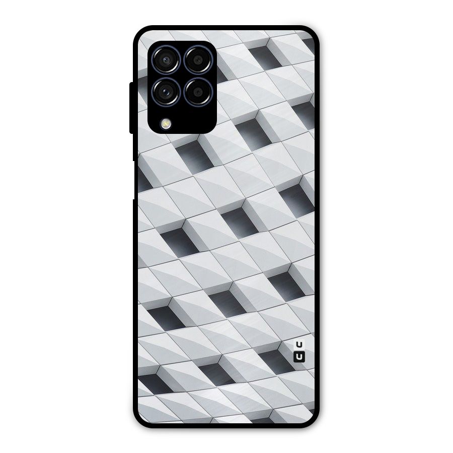 Building Pattern Metal Back Case for Galaxy M53 5G