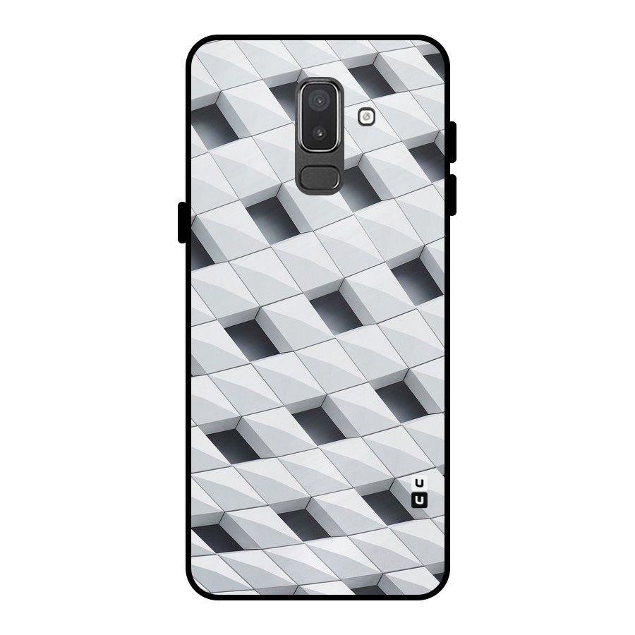 Building Pattern Metal Back Case for Galaxy On8 (2018)