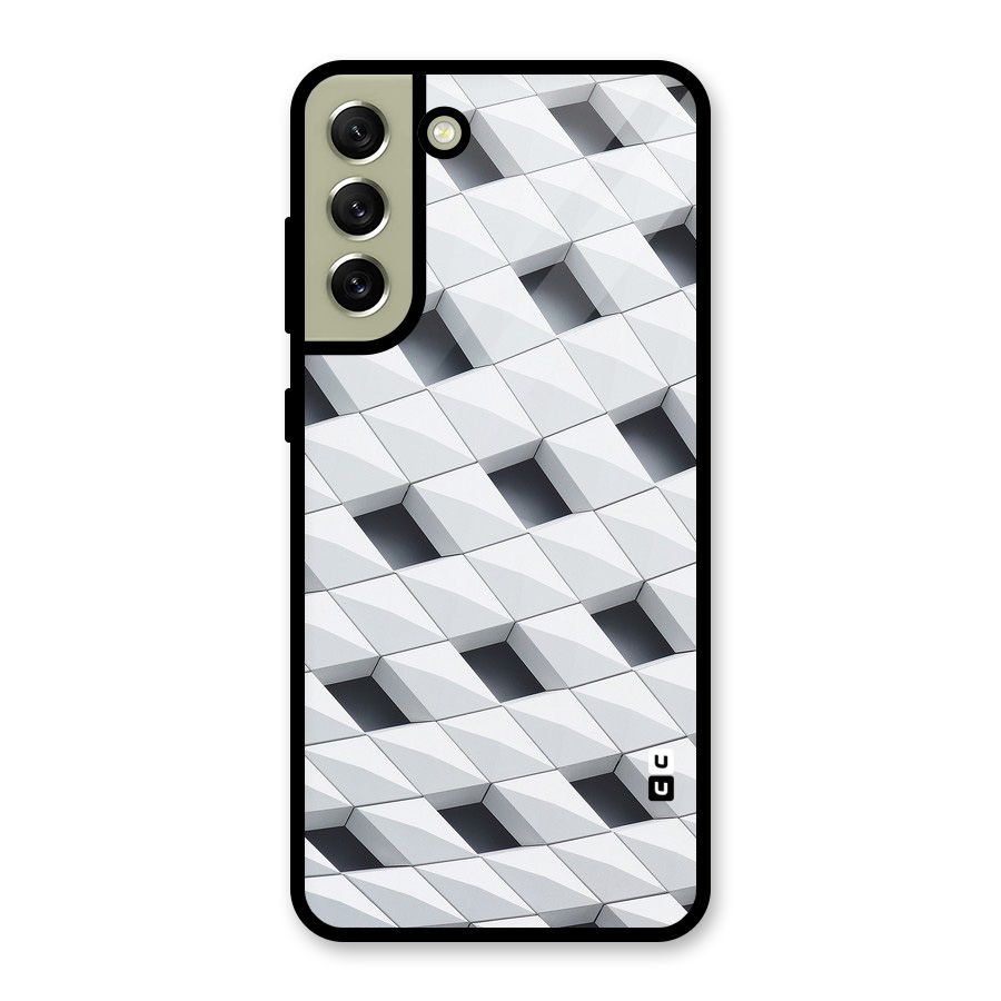 Building Pattern Metal Back Case for Galaxy S21 FE 5G (2023)