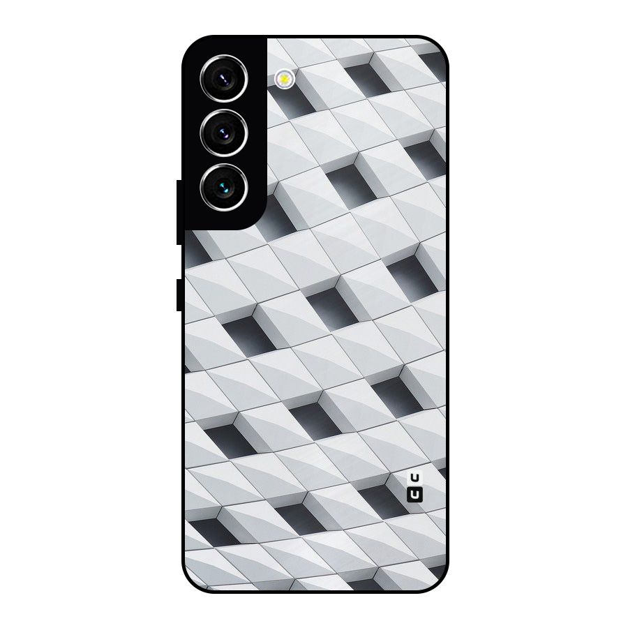 Building Pattern Metal Back Case for Galaxy S22 5G