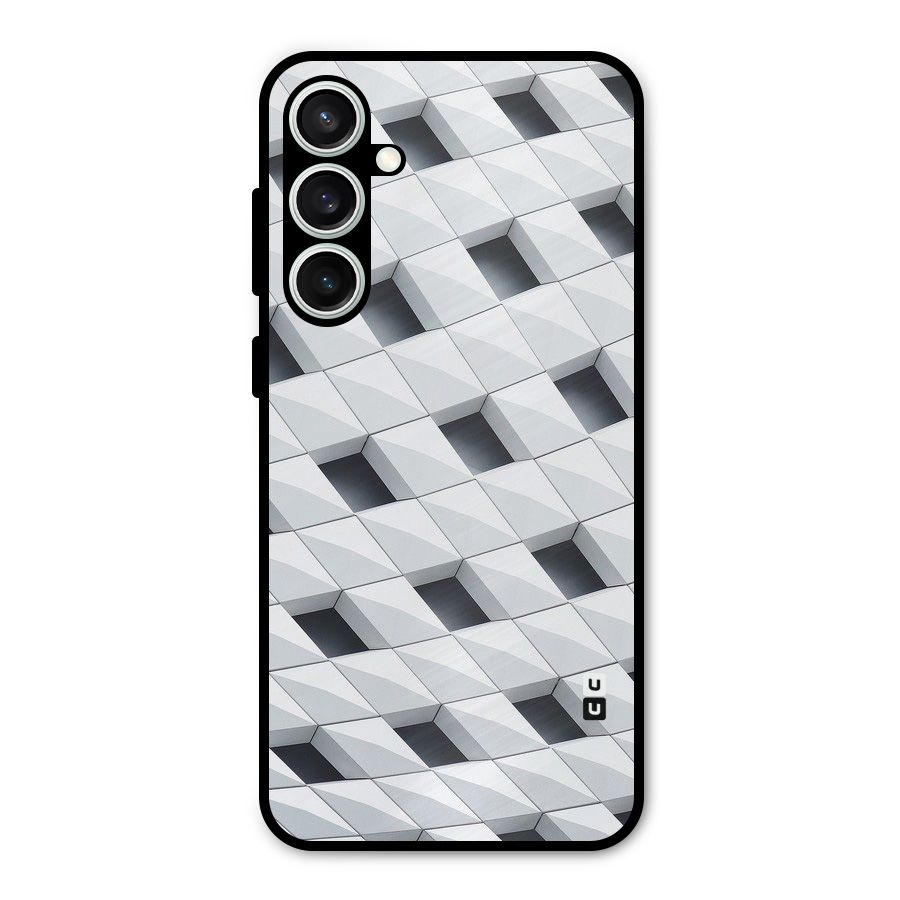 Building Pattern Metal Back Case for Galaxy S23 FE