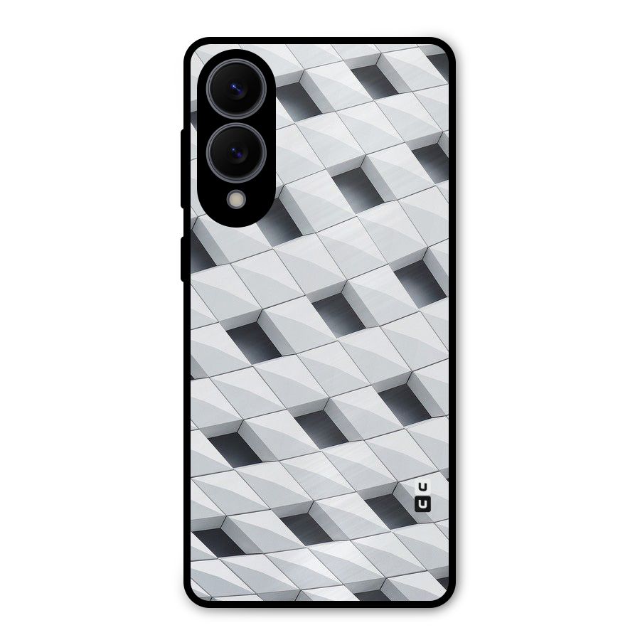 Building Pattern Metal Back Case for Galaxy S25 Edge