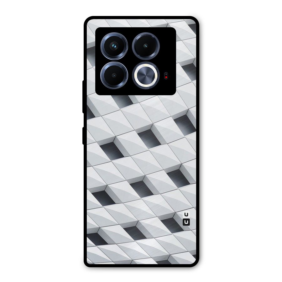 Building Pattern Metal Back Case for Infinix Note 40 5G