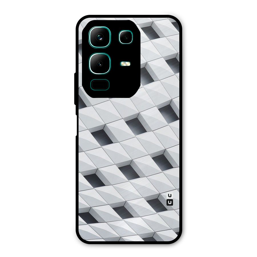 Building Pattern Metal Back Case for Infinix Note 50x