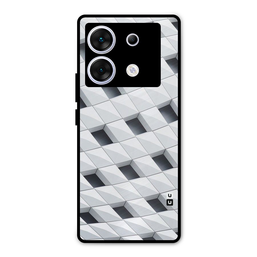 Building Pattern Metal Back Case for Infinix Zero 30 5G