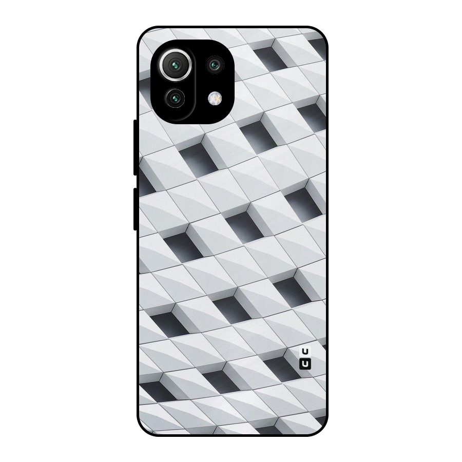 Building Pattern Metal Back Case for Mi 11 Lite NE 5G