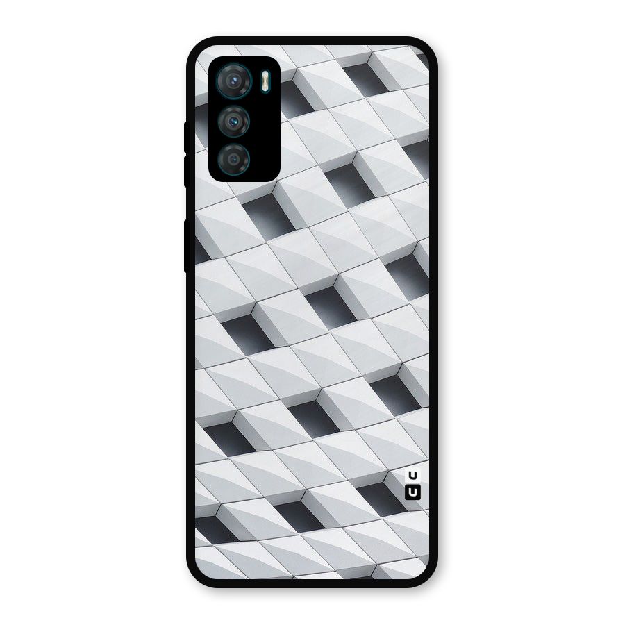 Building Pattern Metal Back Case for Moto G42