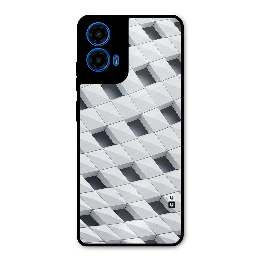 Building Pattern Metal Back Case for Moto G45