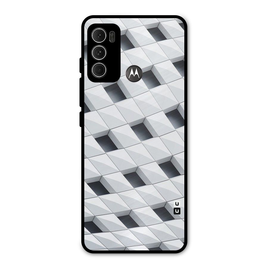Building Pattern Metal Back Case for Moto G60