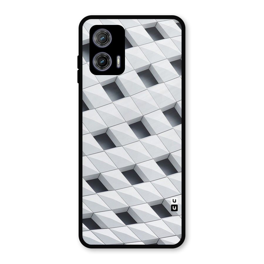 Building Pattern Metal Back Case for Moto G73