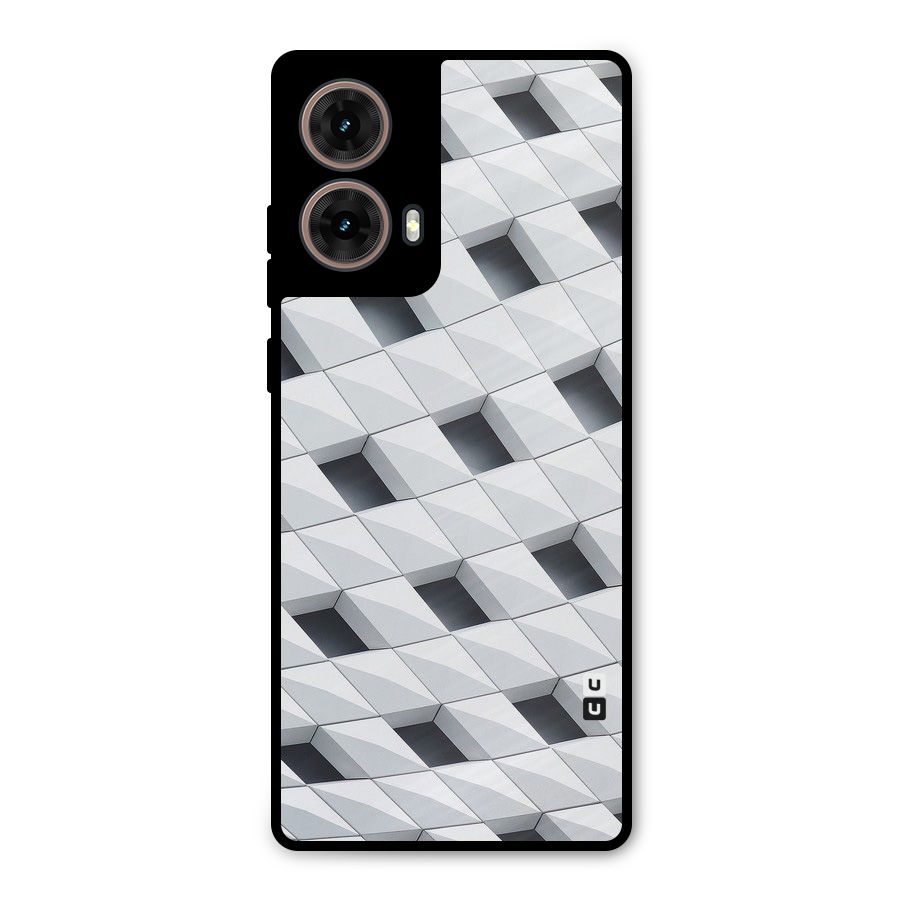 Building Pattern Metal Back Case for Moto G85
