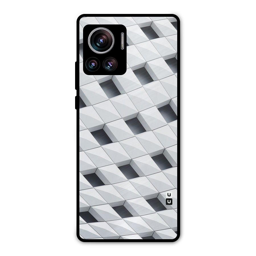 Building Pattern Metal Back Case for Motorola Edge 30 Ultra