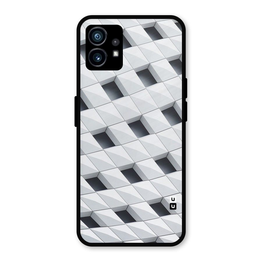 Building Pattern Metal Back Case for Nothing Phone 1
