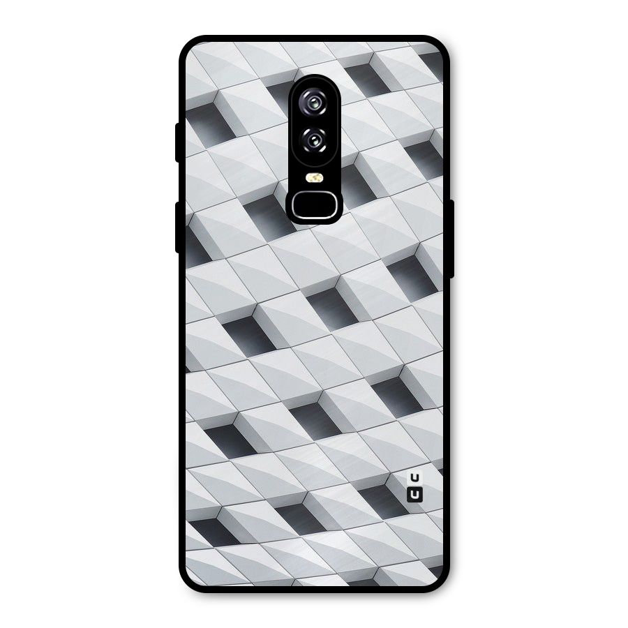 Building Pattern Metal Back Case for OnePlus 6