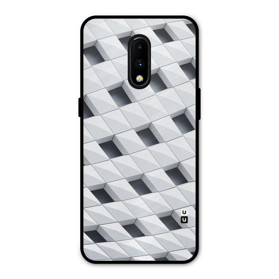 Building Pattern Metal Back Case for OnePlus 7