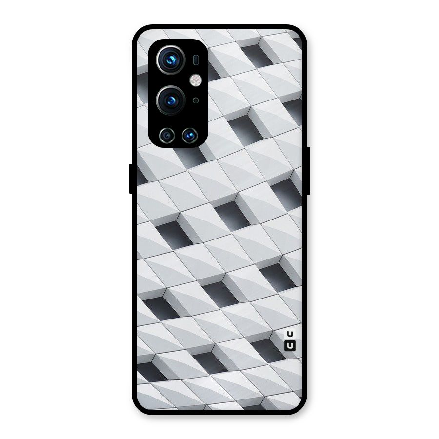 Building Pattern Metal Back Case for OnePlus 9 Pro