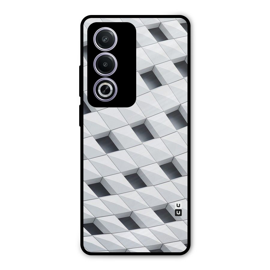 Building Pattern Metal Back Case for Oppo A3 Pro