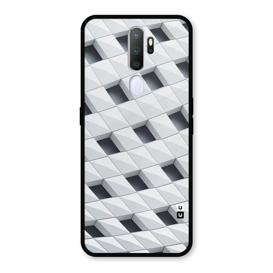 Building Pattern Metal Back Case for Oppo A9 (2020)