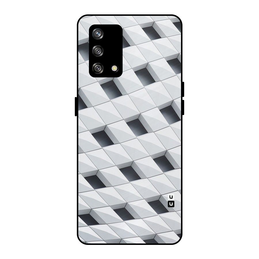 Building Pattern Metal Back Case for Oppo F19