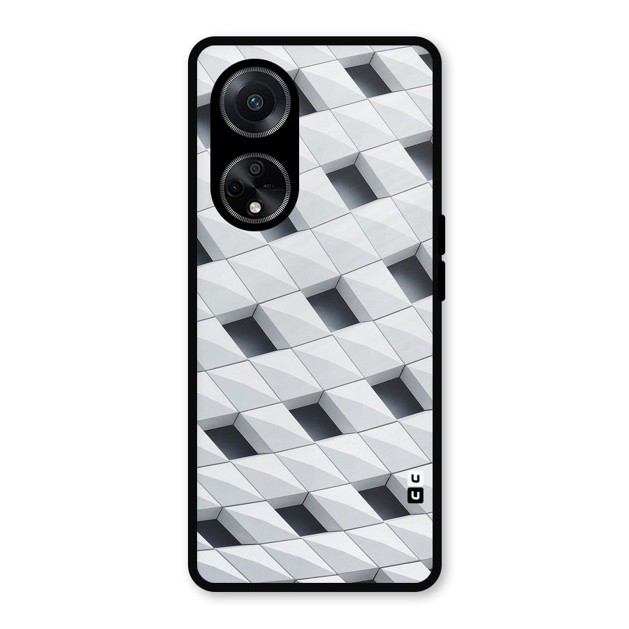 Building Pattern Metal Back Case for Oppo F23