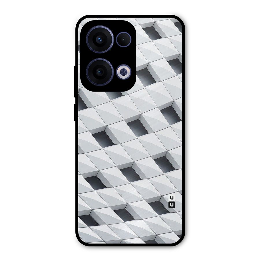 Building Pattern Metal Back Case for Oppo Reno13