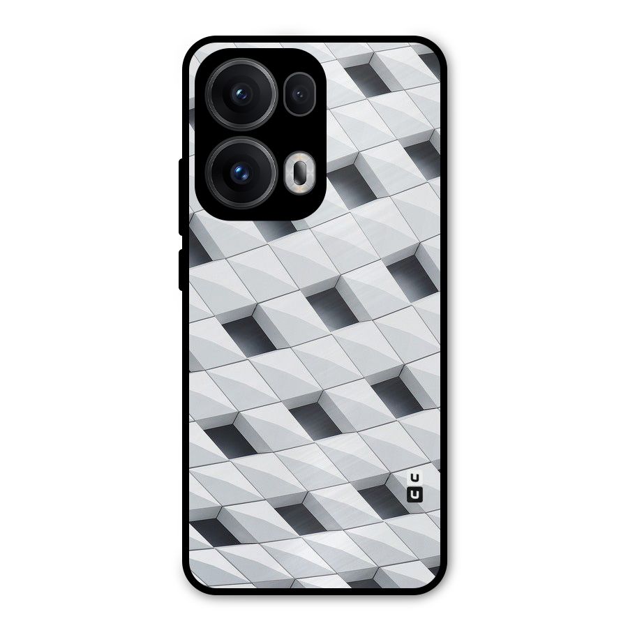 Building Pattern Metal Back Case for Oppo Reno13 Pro
