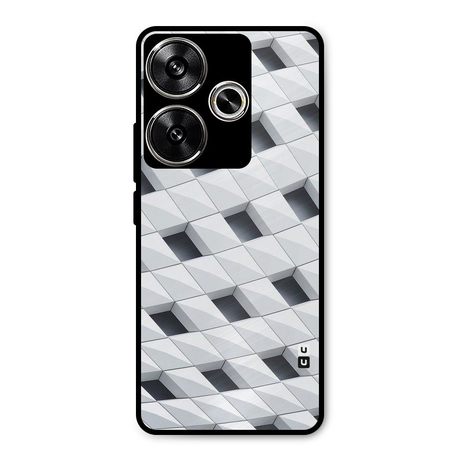Building Pattern Metal Back Case for Poco F6