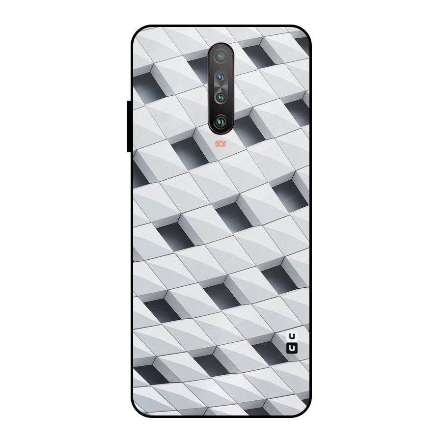 Building Pattern Metal Back Case for Poco X2