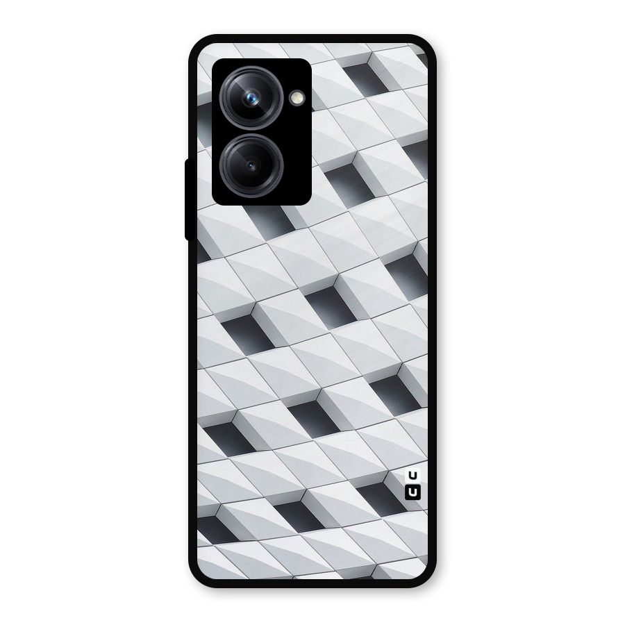 Building Pattern Metal Back Case for Realme 10 Pro