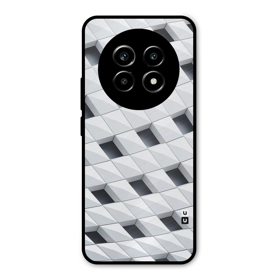 Building Pattern Metal Back Case for Realme 14 Pro Lite