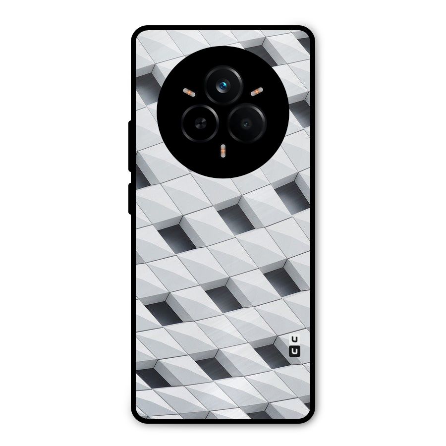 Building Pattern Metal Back Case for Realme 14 Pro Plus