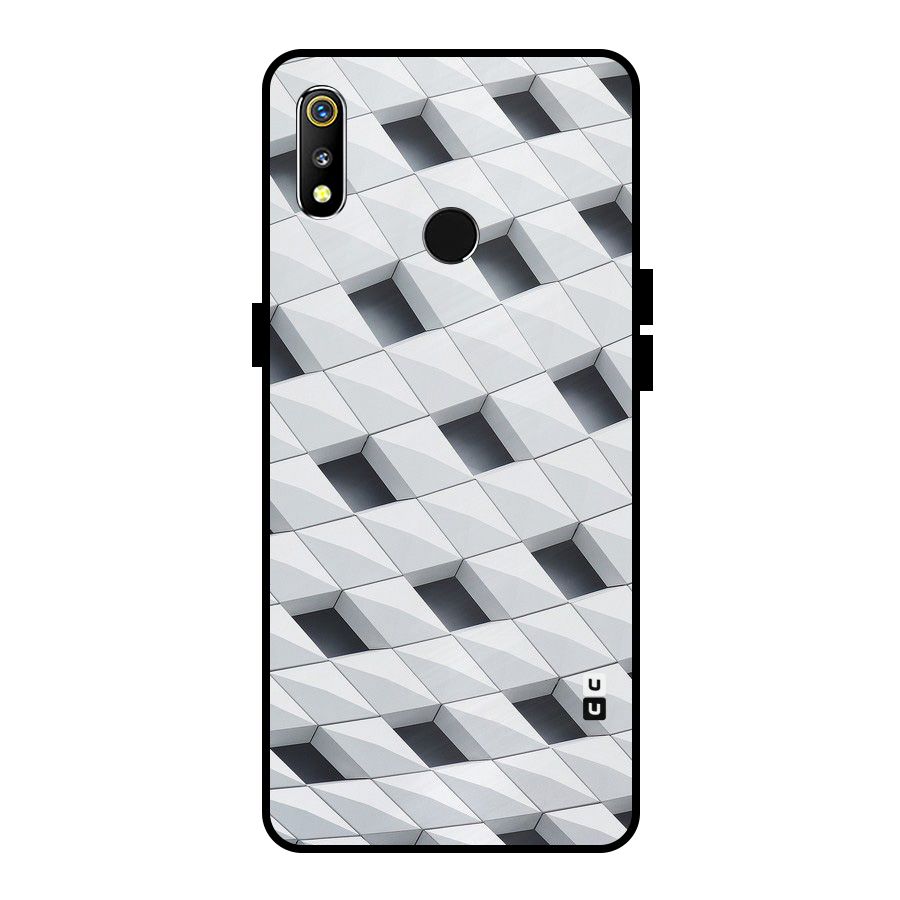 Building Pattern Metal Back Case for Realme 3