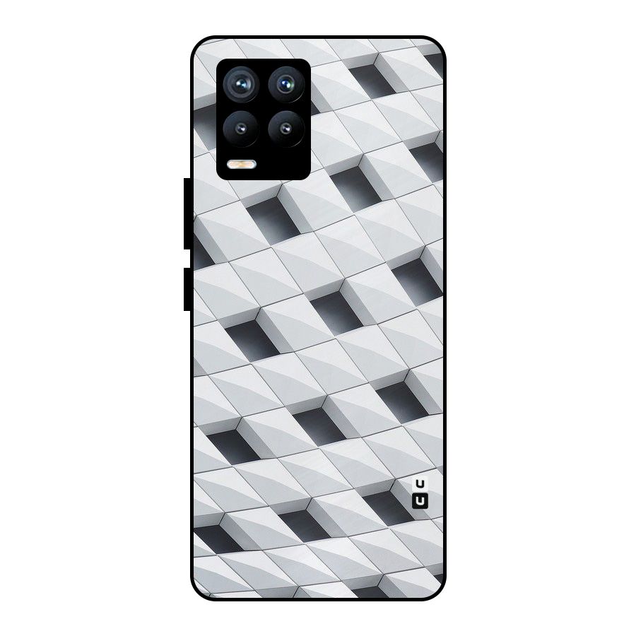Building Pattern Metal Back Case for Realme 8 Pro