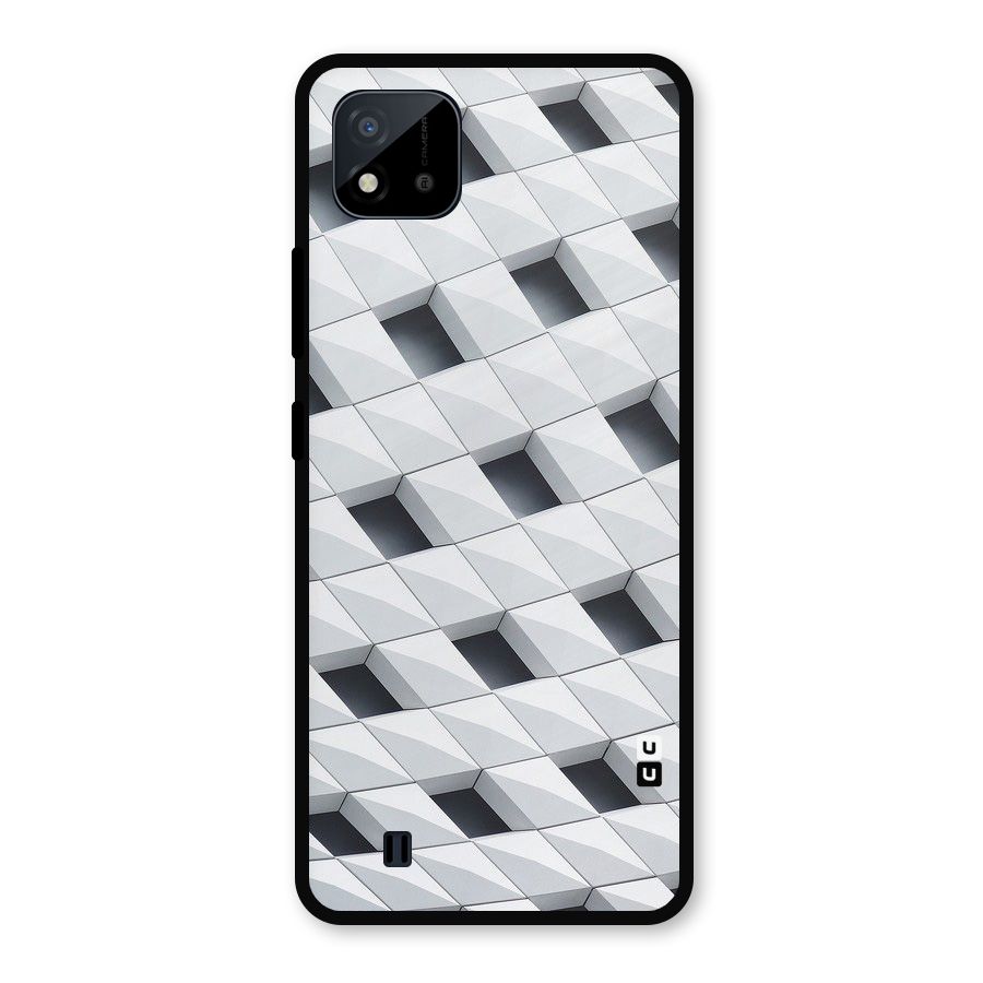Building Pattern Metal Back Case for Realme C11 2021