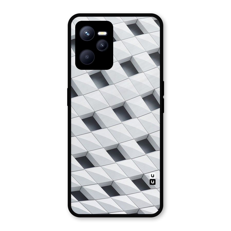 Building Pattern Metal Back Case for Realme C35