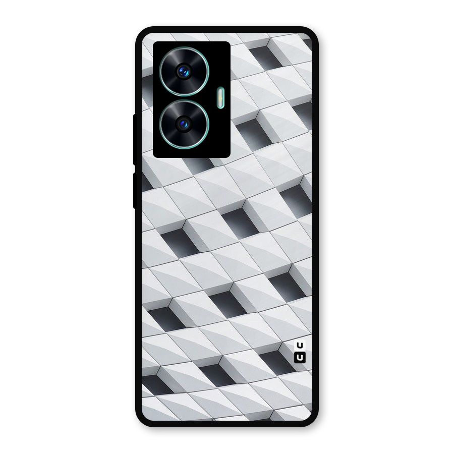 Building Pattern Metal Back Case for Realme C55