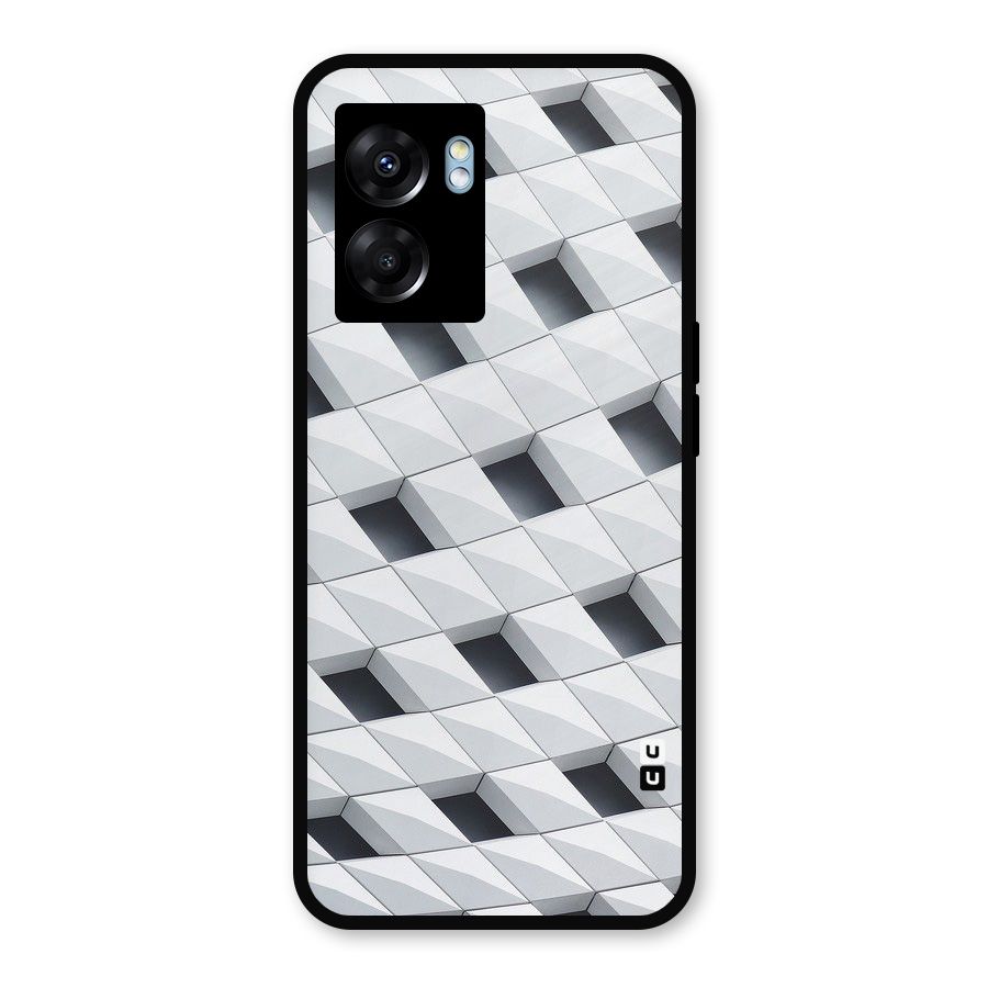 Building Pattern Metal Back Case for Realme Narzo 50 5G