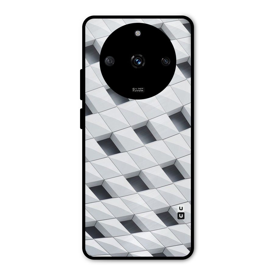 Building Pattern Metal Back Case for Realme Narzo 60 5G